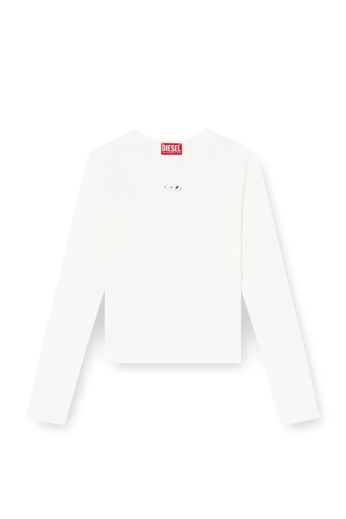 t-uncutieslong-ls-od Maglia in cotone con logo Oval D t-uncutieslong-ls-od Maglia in cotone con logo Oval D