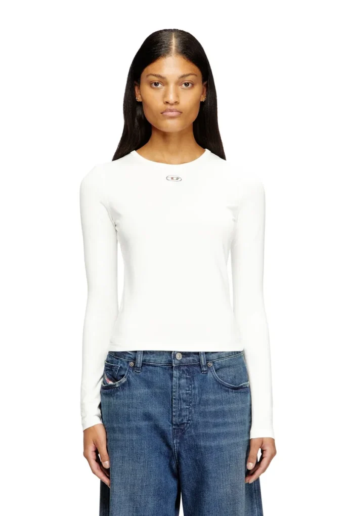 t-uncutieslong-ls-od Maglia in cotone con logo Oval D t-uncutieslong-ls-od Maglia in cotone con logo Oval D