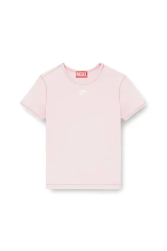 t-uncutieslong-od T-shirt slim fit con logo Oval D metallizzato