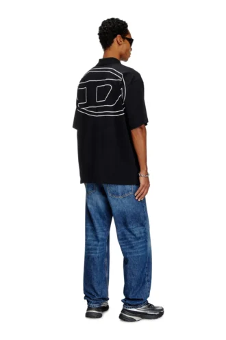 t-vort-megoval-d Polo con ricamo ovale maxi D