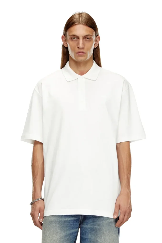 t-vort-megoval-d Polo con ricamo ovale maxi D t-vort-megoval-d Polo con ricamo ovale maxi D
