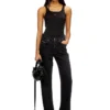 t-wife-od Canotta slim con Oval D tagliata al laser t-wife-od Canotta slim con Oval D tagliata al laser