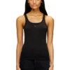 t-wife-od Canotta slim con Oval D tagliata al laser t-wife-od Canotta slim con Oval D tagliata al laser