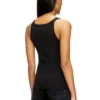 t-wife-od Canotta slim con Oval D tagliata al laser t-wife-od Canotta slim con Oval D tagliata al laser