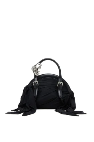 trash-d top handle Borsa Trash-D-Bandana in jersey e pelle