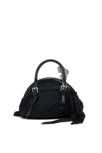 trash-d top handle Borsa Trash-D-Bandana in jersey e pelle