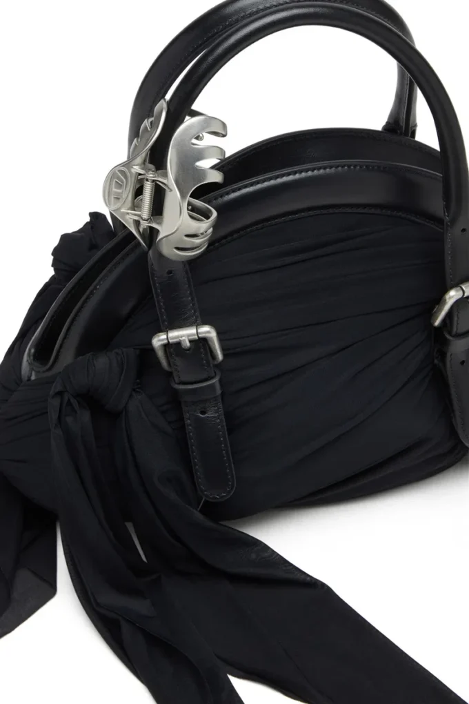 trash-d top handle Borsa Trash-D-Bandana in jersey e pelle trash-d top handle Borsa Trash-D-Bandana in jersey e pelle