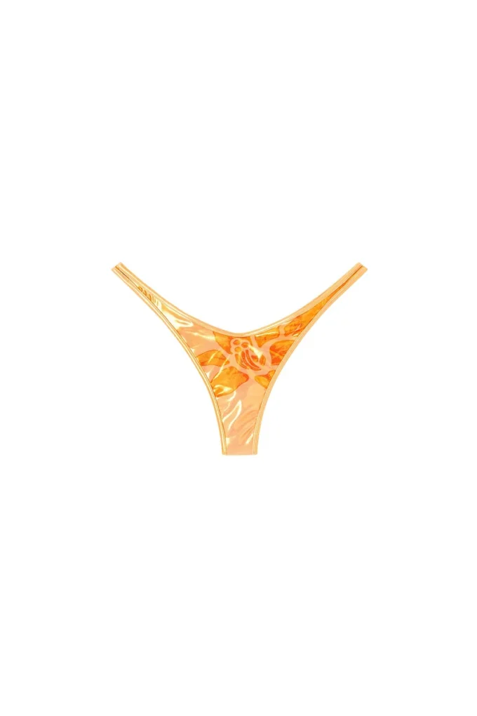 tropik_ta tanga Tanga bikini metallizzato con stampa loto tropik_ta tanga Tanga bikini metallizzato con stampa loto