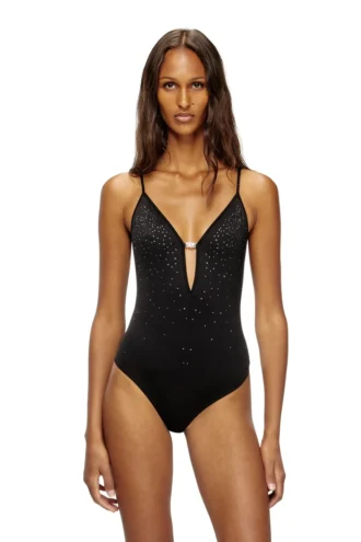 ufby-oval-d-bodysuit Body in microfibra con cristalli