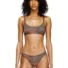 ut-bra-top-utlt Top bikini mimetico con logo ritagliato