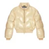 w-crema Bomber imbottito in vinile trapuntato w-crema Bomber imbottito in vinile trapuntato