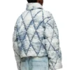 w-histel Piumino con rivestimento trapuntato argyle devoré w-histel Piumino con rivestimento trapuntato argyle devoré