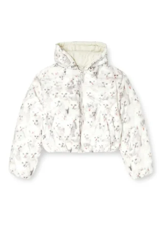 w-inner-r1 Piumino imbottito con stampa gatto